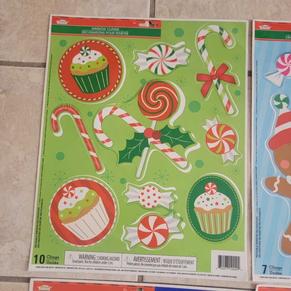 Christmas Holiday Window Clings - Picture 4 of 5